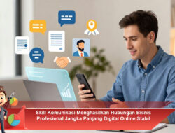Skill Komunikasi Menghasilkan Hubungan Bisnis Profesional Jangka Panjang Digital Online Stabil