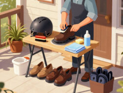 Peluang Usaha Jasa Pembersihan Sepatu Dan Helm Yang Berlokasi Di Teras Rumah